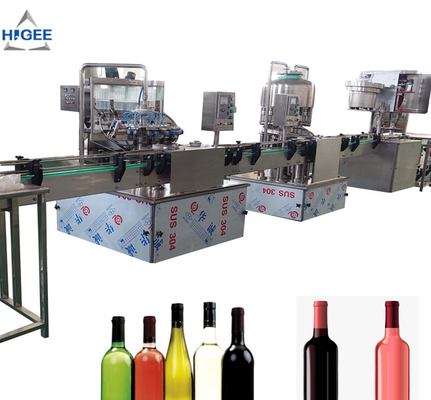 Chine Ligne carbonatée par alcool de machine de remplissage de boissons pour le cachetage de GENIÈVRE de whiskey de vodka fournisseur