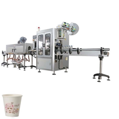 Chine Les baquets en gros de crème glacée de machine à étiquettes de douille de rétrécissement de tasse de Higee rétrécissent la machine à étiquettes de douille fournisseur