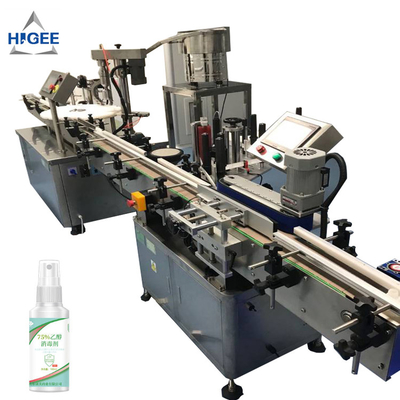 Chine Automatic mixer hand sanitizer 75% filling machine automatic liquid filling machine himalaya hand sanitizer fime filling fournisseur
